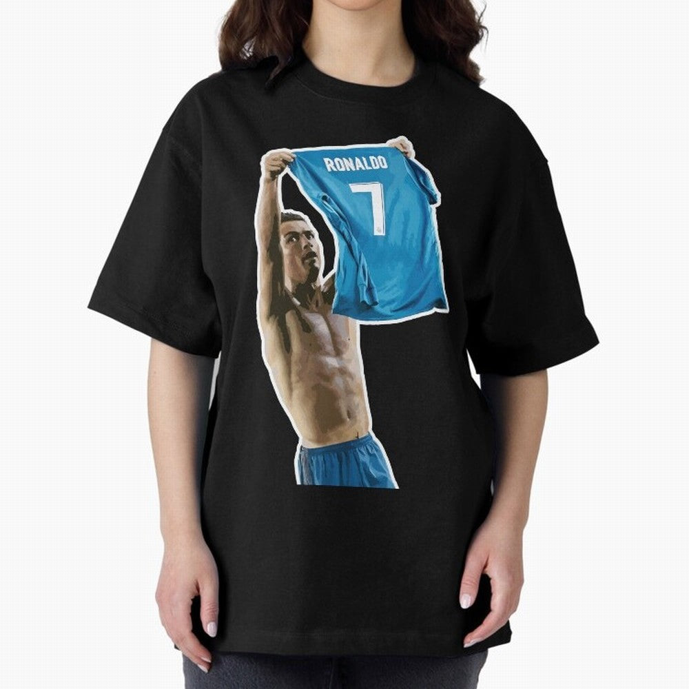 Cristiano Ronaldo Oversized T-Shirt Follow Every Goal of Match Day Hype around FIFA World Cup 2026 USA Canada Mexico, CR7 and Messi, England and Germany, Worldwide Fan Energy, Dramatic Goals, Stadium Lights and Championship Celebrations; Built for