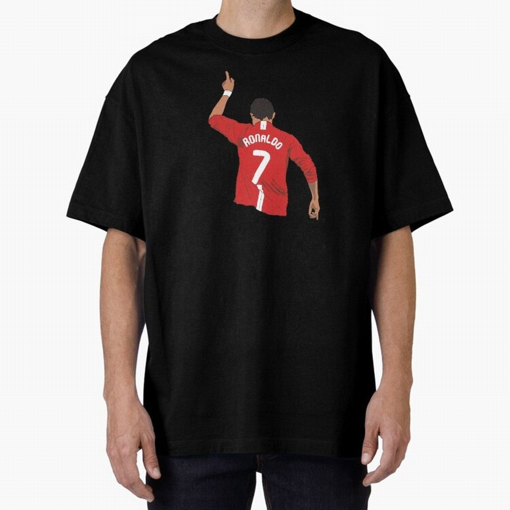 Cristiano Ronaldo MUFC Oversized T-Shirt Celebrate Football Heritage in the FIFA World Cup 2026 Journey through Mbappe and Neymar Highlights, Argentina Pride, Goal Celebration Energy, Supporter Heritage, Football Icons and Worldwide Tournament Joy;