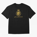 Al-Nassr Football Club - Oversized T-Shirt Support Iconic Players in FIFA World Cup 2026 for Fans of Cristiano Ronaldo and England and Germany, Bringing Global Supporter Spirit, Legendary Goals, National Colors and Tournament Celebration; Made for