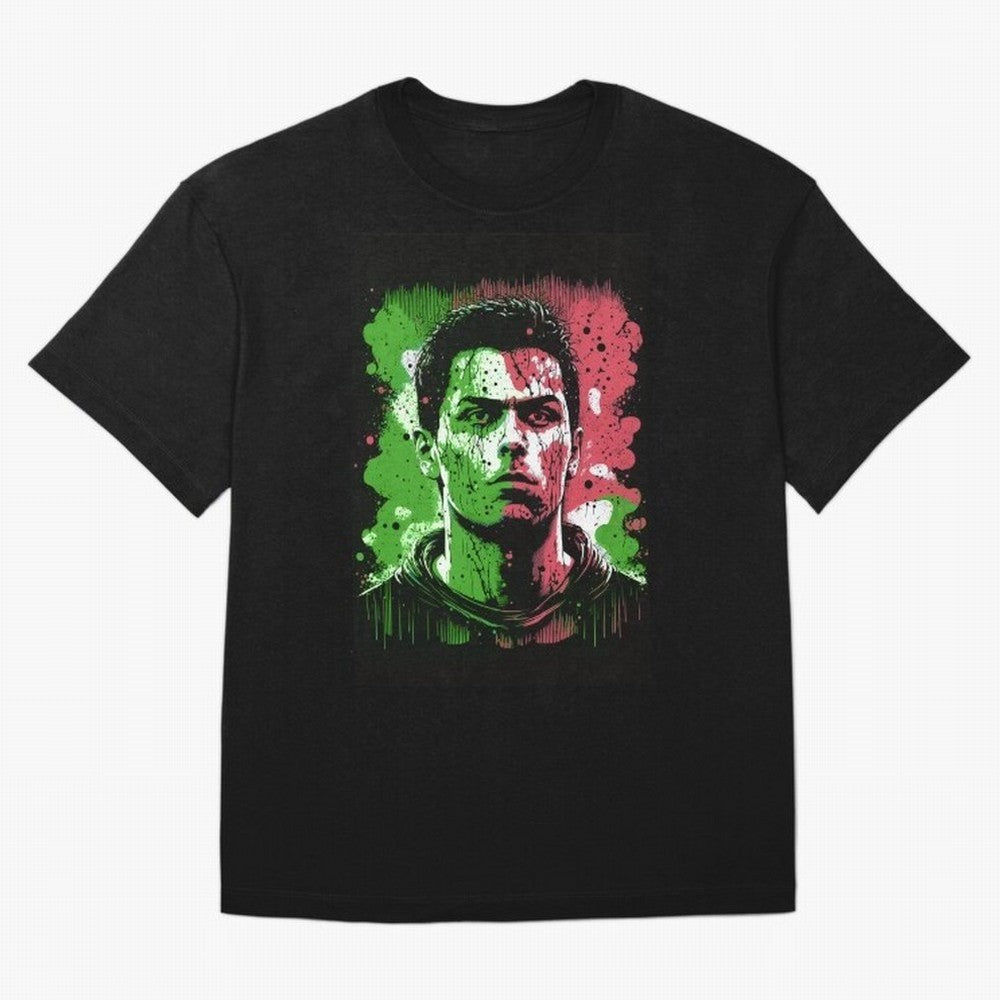 Cristiano Ronaldo Oversized T-Shirt Remember Iconic Moments from FIFA World Cup 2026 Connected to Messi, Neymar and Mbappe, Brazil Energy, Global Supporter Spirit, Legendary Goals, National Colors and Tournament Celebration; Great for Watch