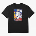 Cristiano Ronaldo Azulejos Oversized T-Shirt Remember FIFA World Cup 2026 for Fans of Messi, CR7 and Mbappe and Argentina, France and Brazil, Bringing Vintage Soccer Flavor, Modern Football Stars, National Flags and Final Night Emotion; Perfect for