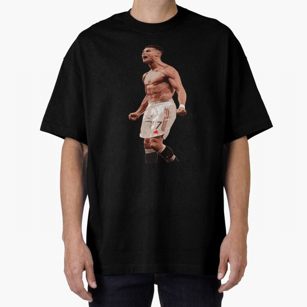 cristiano ronaldo manchester united Oversized T-Shirt Bring Legendary Rivalry Energy to Match Day Hype around FIFA World Cup 2026 USA Canada Mexico, Neymar, Haaland and Cristiano Ronaldo, Netherlands, Retro Football Energy, Iconic Rivalries, Trophy