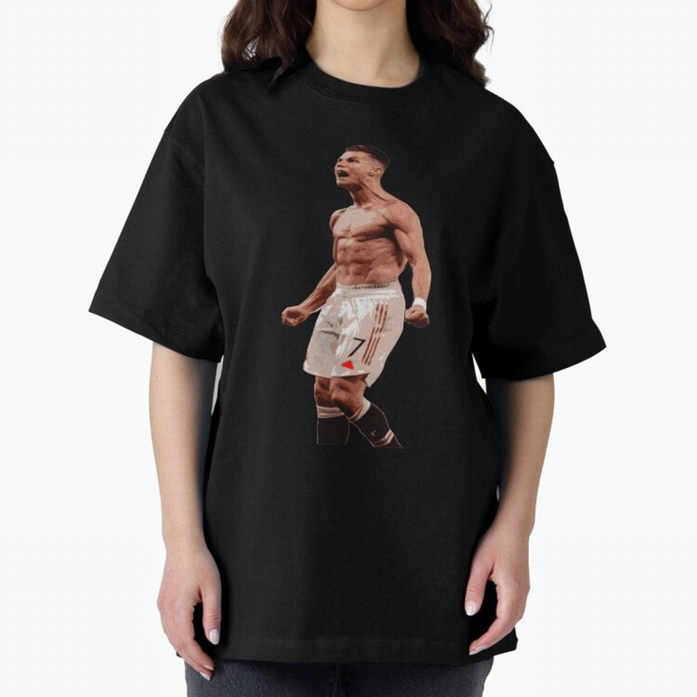 cristiano ronaldo manchester united Oversized T-Shirt Bring Legendary Rivalry Energy to Match Day Hype around FIFA World Cup 2026 USA Canada Mexico, Neymar, Haaland and Cristiano Ronaldo, Netherlands, Retro Football Energy, Iconic Rivalries, Trophy