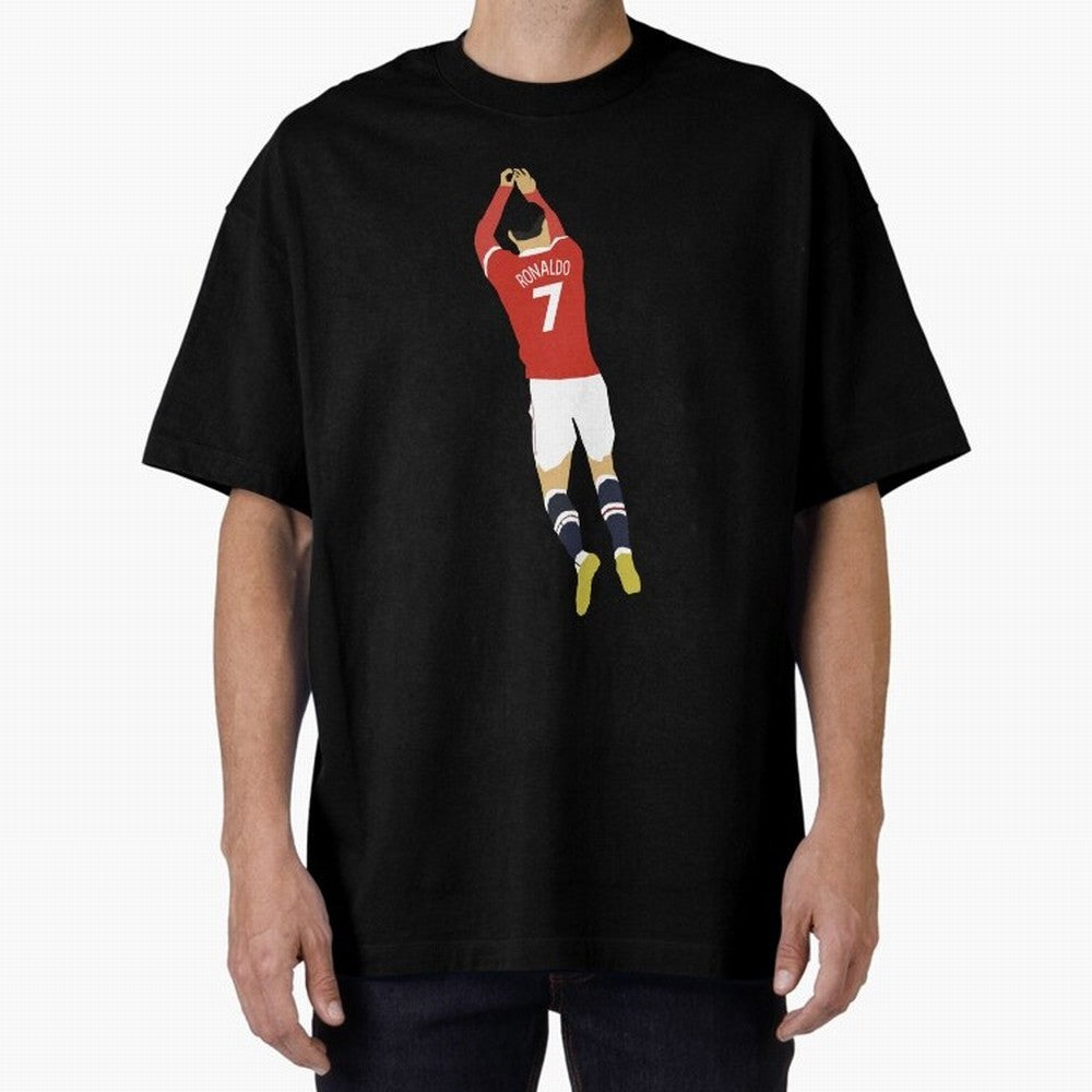 Cristiano Ronaldo Oversized T-Shirt Celebrate Classic Football Spirit in FIFA World Cup 2026 Centered on Messi, Neymar and Mbappe, Argentina, France and Brazil Energy, Sports Nostalgia, International Competition, Famous Players and Unforgettable