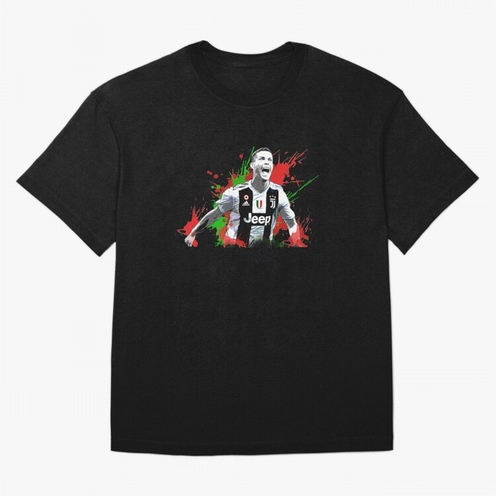Cristiano Ronaldo Oversized T-Shirt Celebrate Supporters United by FIFA World Cup 2026 for Fans of Neymar, Haaland and Cristiano Ronaldo and Argentina, Bringing Football History, Final Match Energy, Crowd Noise and Once in a Lifetime Moments; Ideal