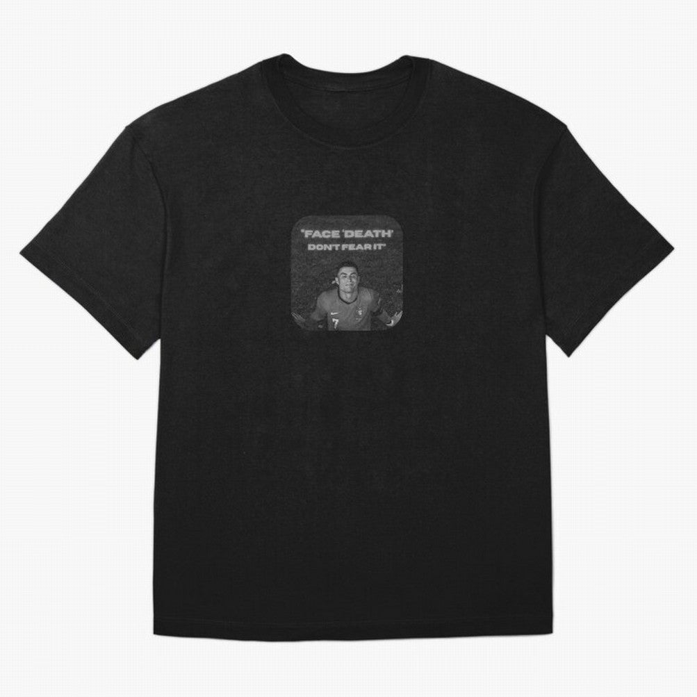 CR7 Fearless Icon Oversized T-Shirt Follow the Final Road of FIFA World Cup 2026 USA Canada Mexico Built around Neymar, France Energy, Retro Football Energy, Iconic Rivalries, Trophy Chase Drama and Stadium Atmosphere; Ideal for Passionate Fans Who
