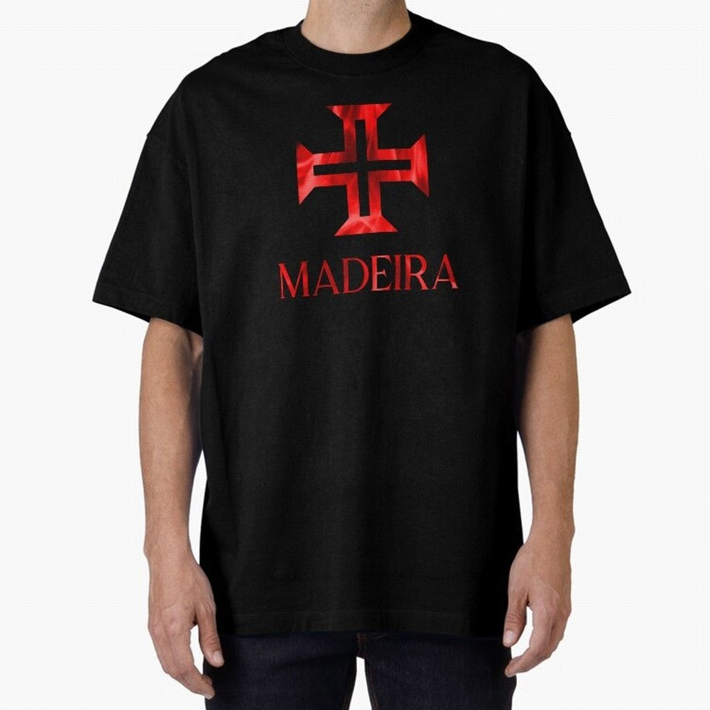 Madeira flames Oversized T-Shirt Carry the Dream of FIFA World Cup 2026 Driven by CR7, Argentina Energy, Tournament Hype, Historic Matchups, Family Viewing Parties and Global Sports Pride; Perfect for Supporters Who Want Bold Football Energy,