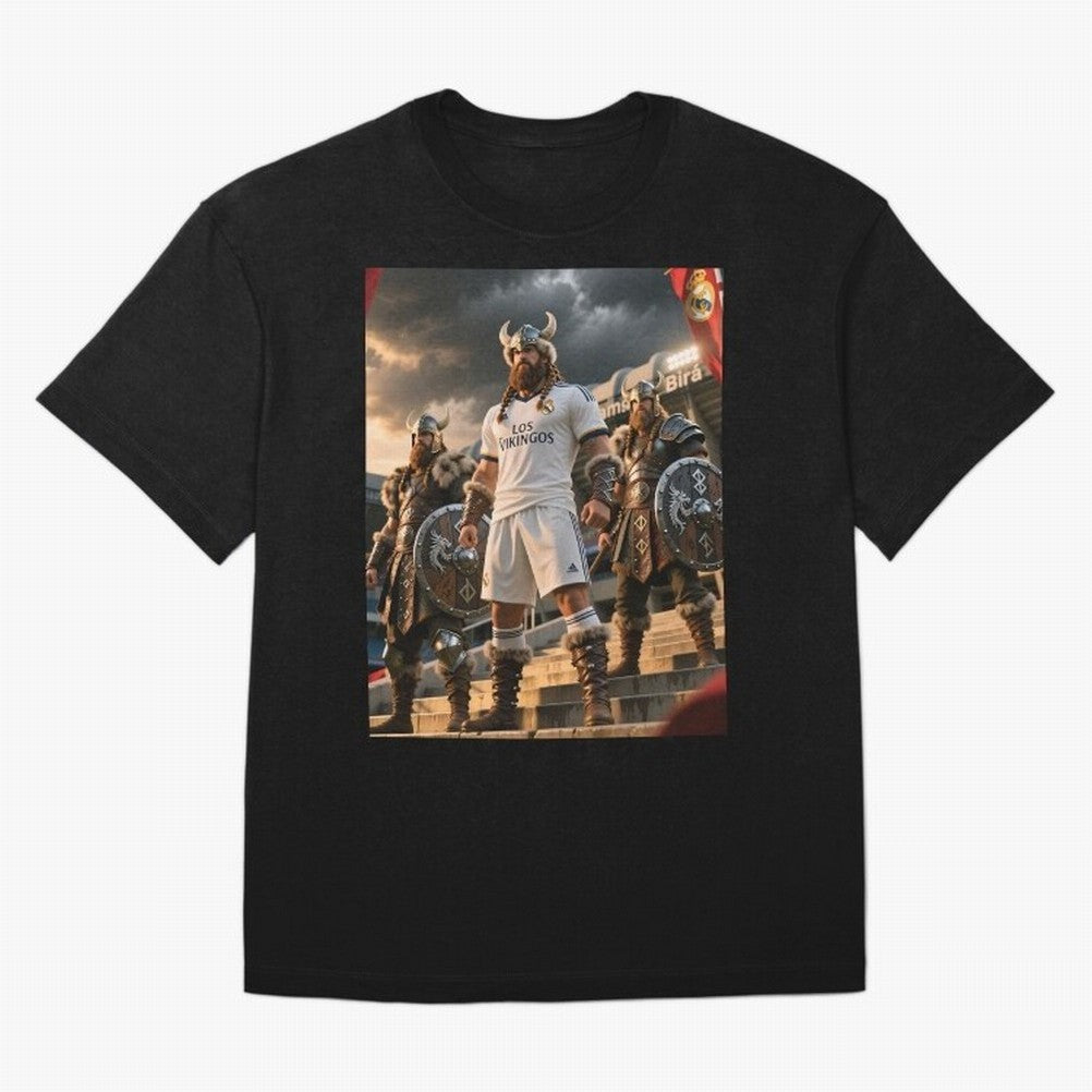 Los Vikingos del Bernab¨¦u Oversized T-Shirt Enjoy the FIFA World Cup 2026 USA Canada Mexico Journey through Cristiano Ronaldo Highlights, England, France and Netherlands Pride, Classic Soccer Heritage, Championship Pressure, Fan Loyalty and