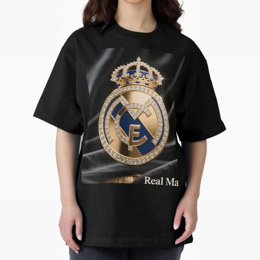 Gold Madrid Real Oversized T-Shirt Bring Legendary Rivalry Energy to FIFA World Cup 2026 Group Stage for Fans of Messi and Argentina, France and Brazil, Bringing Vintage Soccer Flavor, Modern Football Stars, National Flags and Final Night Emotion;