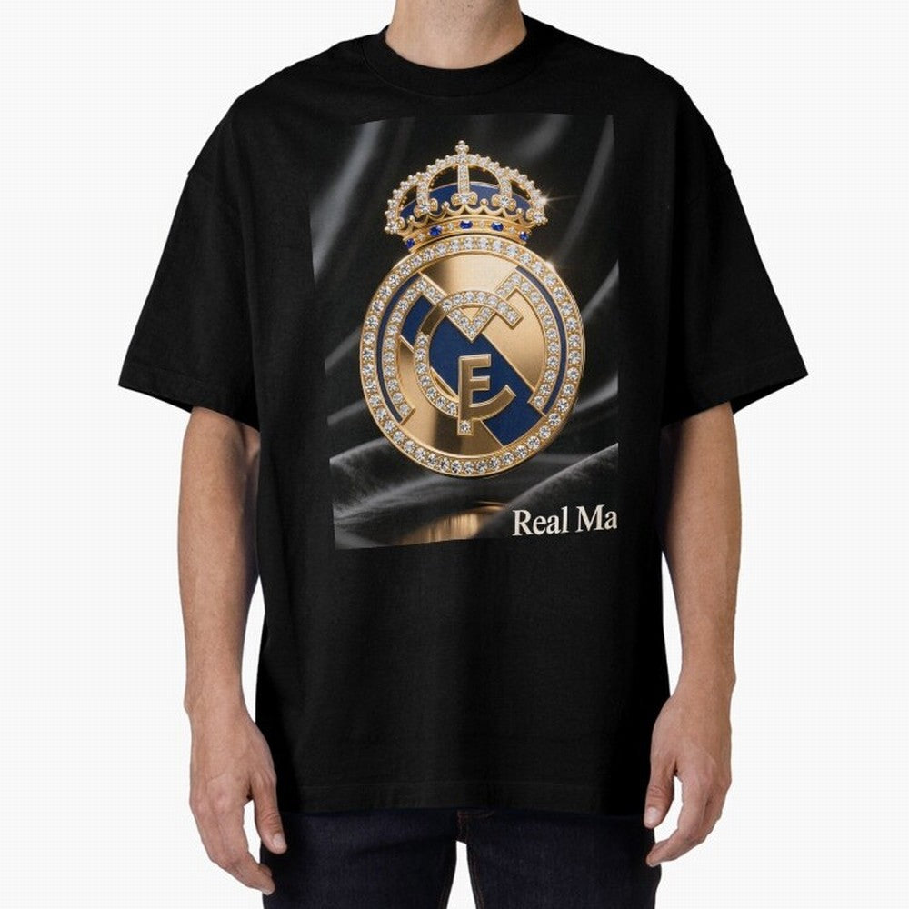 Gold Madrid Real Oversized T-Shirt Bring Legendary Rivalry Energy to FIFA World Cup 2026 Group Stage for Fans of Messi and Argentina, France and Brazil, Bringing Vintage Soccer Flavor, Modern Football Stars, National Flags and Final Night Emotion;