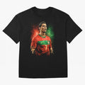 Cristiano Ronaldo Football Legend Oversized T-Shirt Celebrate Football Dreams Across FIFA World Cup 2026 USA Canada Mexico Spirit, Inspired by Spain, Neymar, Sports Nostalgia, International Competition, Famous Players and Unforgettable Victories;