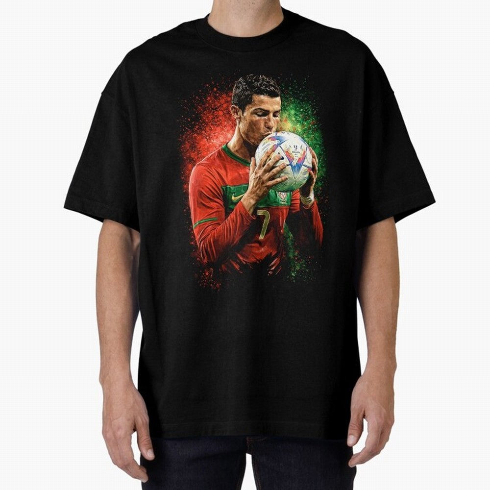 Cristiano Ronaldo Football Legend Oversized T-Shirt Show Passion for the Stars of FIFA World Cup 2026 Built around Messi, Neymar and Mbappe, Argentina Energy, Game Day Rituals, Football Legends, Country Pride and the Road to the Final; Made for