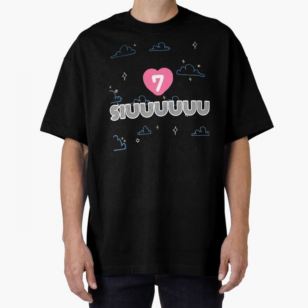 Siiiuuu 7 CR7 goal Oversized T-Shirt Celebrate the Next Chapter of the FIFA World Cup 2026 Journey through Messi Highlights, Argentina Pride, Worldwide Fan Energy, Dramatic Goals, Stadium Lights and Championship Celebrations; Perfect for Fans,