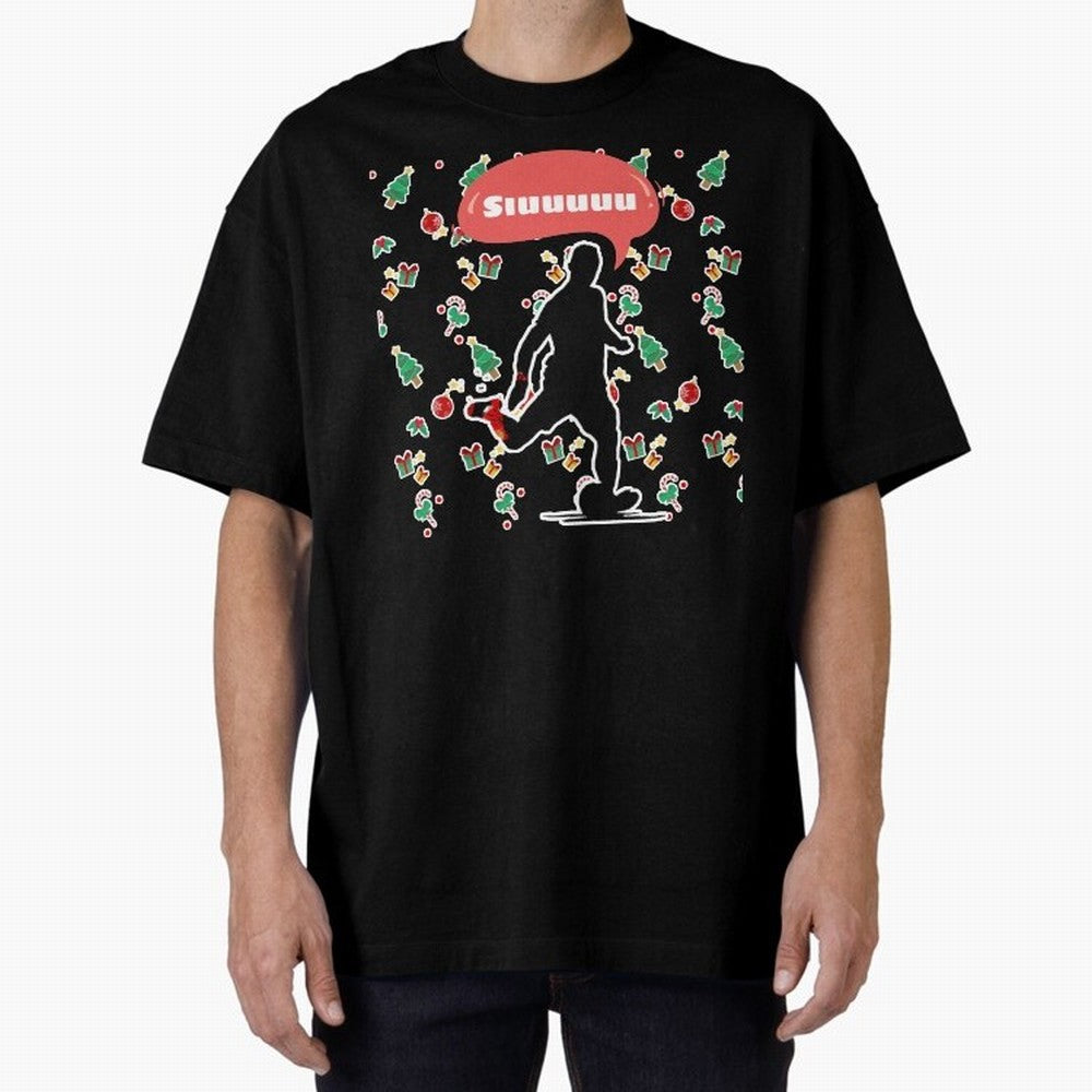 Christmas siuuu CR7 goal Oversized T-Shirt Experience Global Football Passion for FIFA World Cup 2026, Capturing Messi, Neymar and Mbappe, England, Soccer Culture, Superstar Moments, National Team Dreams and Competitive Fire; Great for Watch