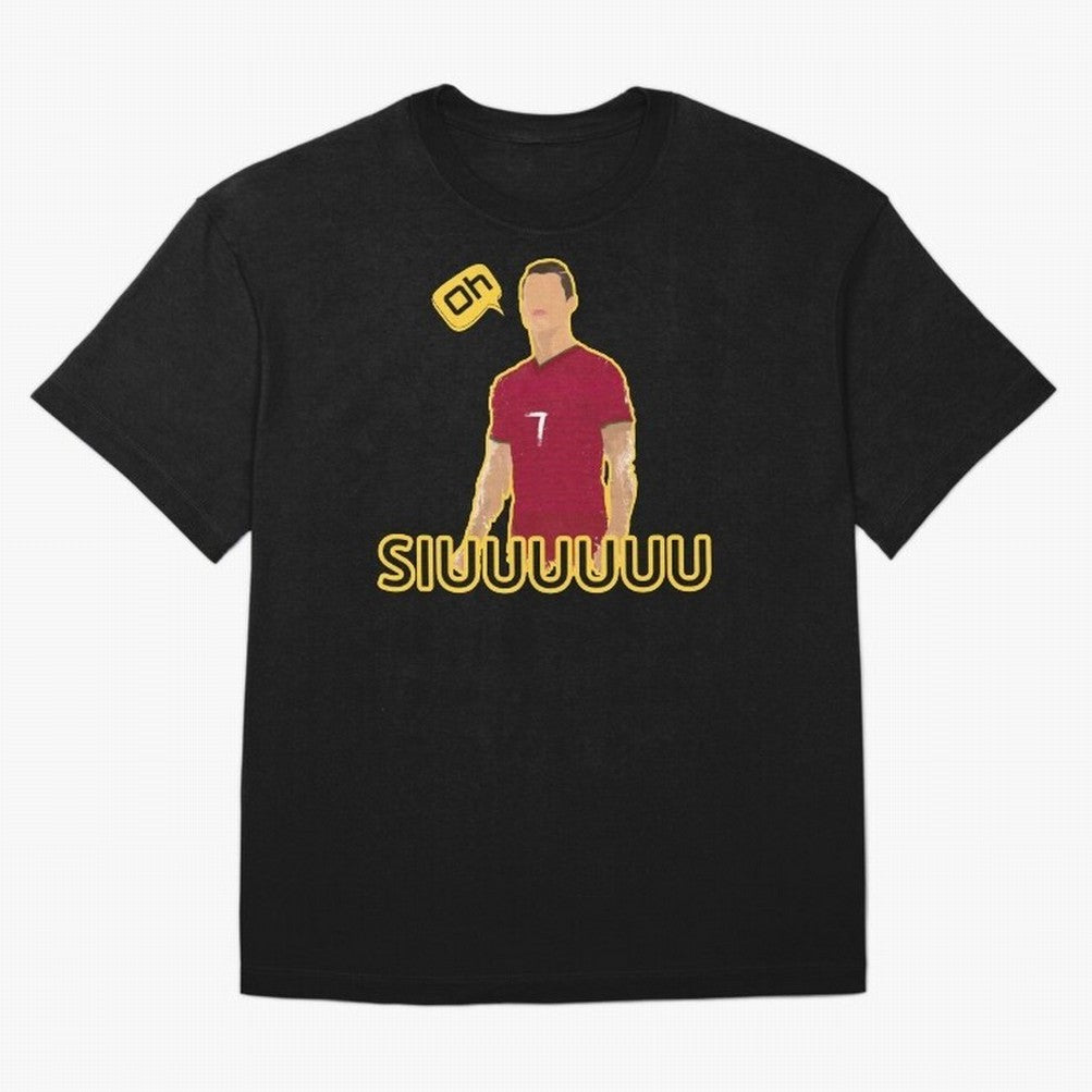 Oh siuuu CR7 funny Oversized T-Shirt Support Your Favorite Stars during Global Football Passion for FIFA World Cup 2026 USA Canada Mexico, Driven by Messi, Neymar and Mbappe, Brazil, Match Day Excitement, Supporter Culture, Golden Goals and Global