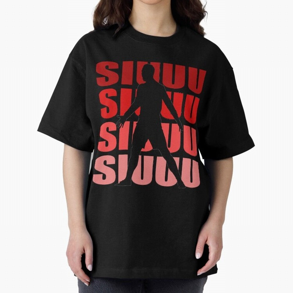 cristiano ronaldo siuuu Oversized T-Shirt Spotlight Global Football Passion for FIFA World Cup 2026 Group Stage, Centered on Messi, CR7 and Mbappe, Portugal, Spain and Germany, Football Festival Excitement, Trophy Ambitions, Country Rivalries and