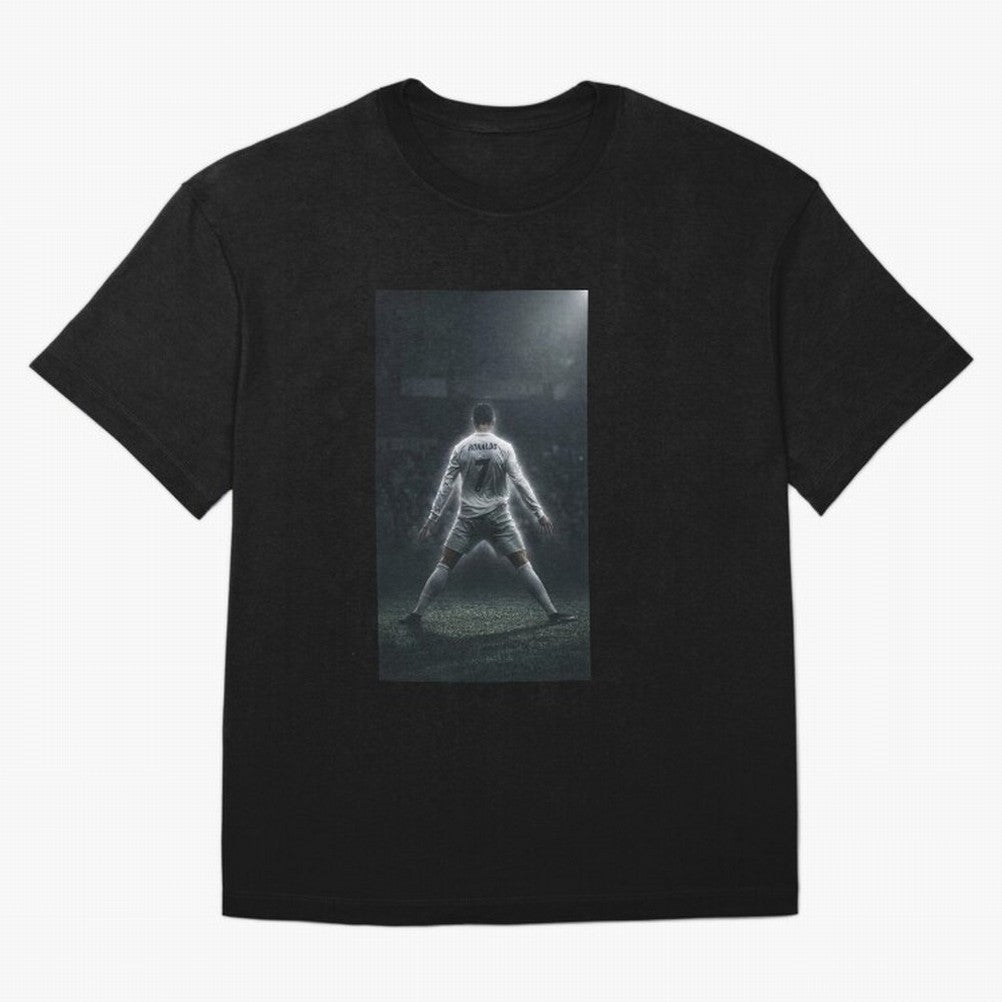 Cristiano Ronaldo Oversized T-Shirt Follow the Road to Match Day Hype around FIFA World Cup 2026, CR7, France and Portugal, Fan Favorite Moments, National Team Passion, Big Match Drama and Soccer History; Built for Supporters Chasing Trophy Dreams,