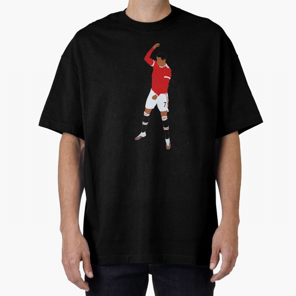 Cristiano Ronaldo Oversized T-Shirt Turn Football Passion into FIFA World Cup 2026 Highlighting Cristiano Ronaldo, France Energy, Game Day Rituals, Football Legends, Country Pride and the Road to the Final; Perfect for Fans, Collectors, Family