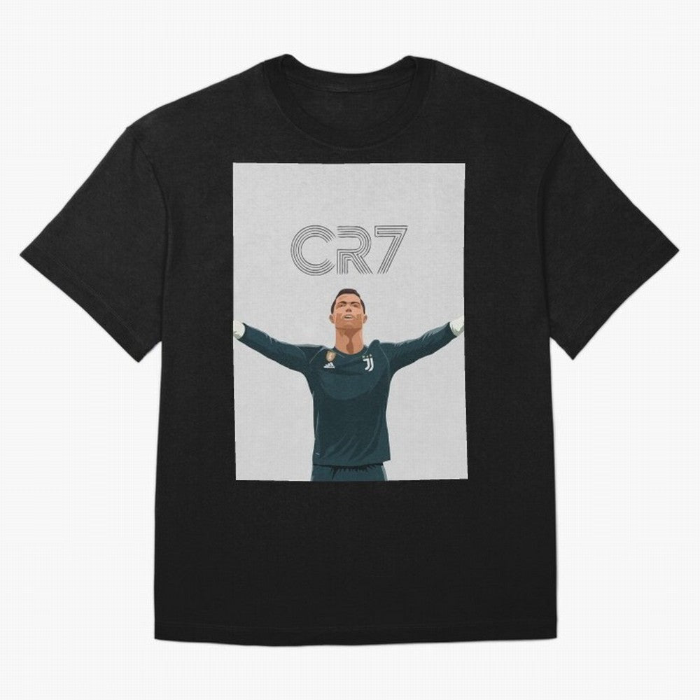 Cristiano Ronaldo CR7 Juventus T-shirt Design Oversized T-Shirt Share the Excitement of Global Football Passion for FIFA World Cup 2026 Group Stage, with Haaland and Mbappe, Spain and Netherlands, Champion Mindset, Group Stage Buzz, Knockout