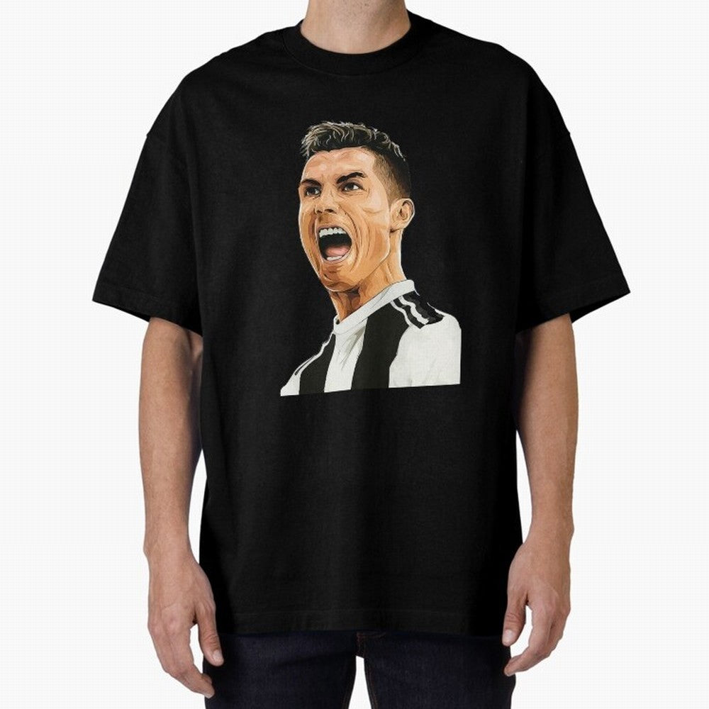 Cristiano Ronaldo Cristiano Ronaldo CR7 Oversized T-Shirt Represent Football Lovers during FIFA World Cup 2026 for Fans of CR7 and Brazil, Portugal and Argentina, Bringing Sports Nostalgia, International Competition, Famous Players and