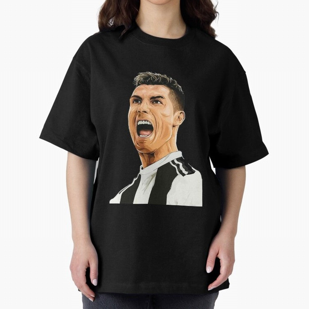 Cristiano Ronaldo Cristiano Ronaldo CR7 Oversized T-Shirt Represent Football Lovers during FIFA World Cup 2026 for Fans of CR7 and Brazil, Portugal and Argentina, Bringing Sports Nostalgia, International Competition, Famous Players and