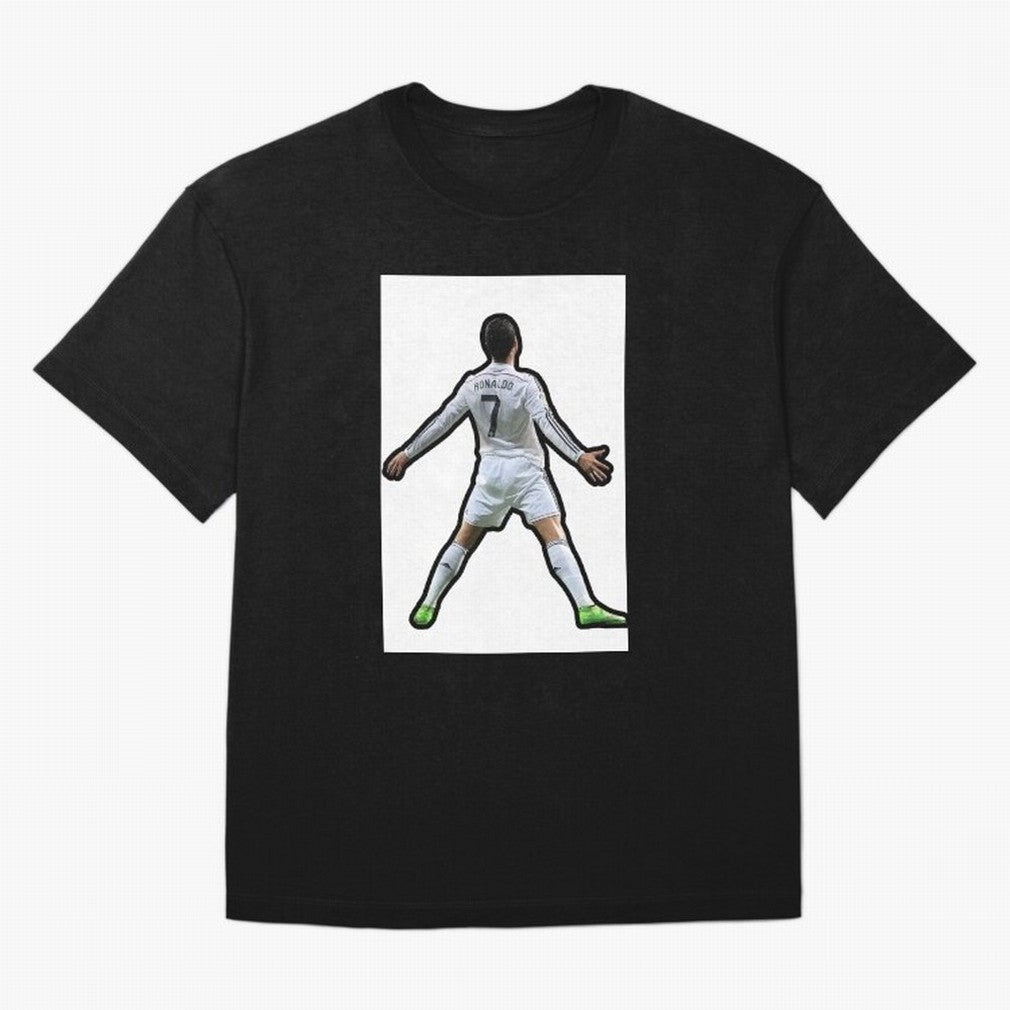 Cristiano Ronaldo Suii Sticker Oversized T-Shirt Relive the FIFA World Cup 2026 USA Canada Mexico Journey through Cristiano Ronaldo, Haaland and CR7 Highlights, England and Germany Pride, Vintage Soccer Flavor, Modern Football Stars, National Flags