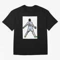 Cristiano Ronaldo Suii Sticker Oversized T-Shirt Relive the FIFA World Cup 2026 USA Canada Mexico Journey through Cristiano Ronaldo, Haaland and CR7 Highlights, England and Germany Pride, Vintage Soccer Flavor, Modern Football Stars, National Flags