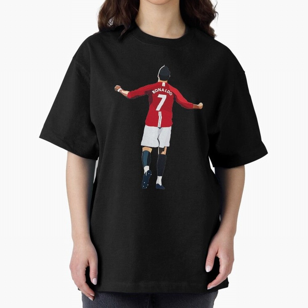 Cristiano Ronaldo Oversized T-Shirt Relive Legendary Nights from the FIFA World Cup 2026 USA Canada Mexico Journey through Haaland and Mbappe Highlights, Portugal, Spain and Germany Pride, Global Supporter Spirit, Legendary Goals, National Colors