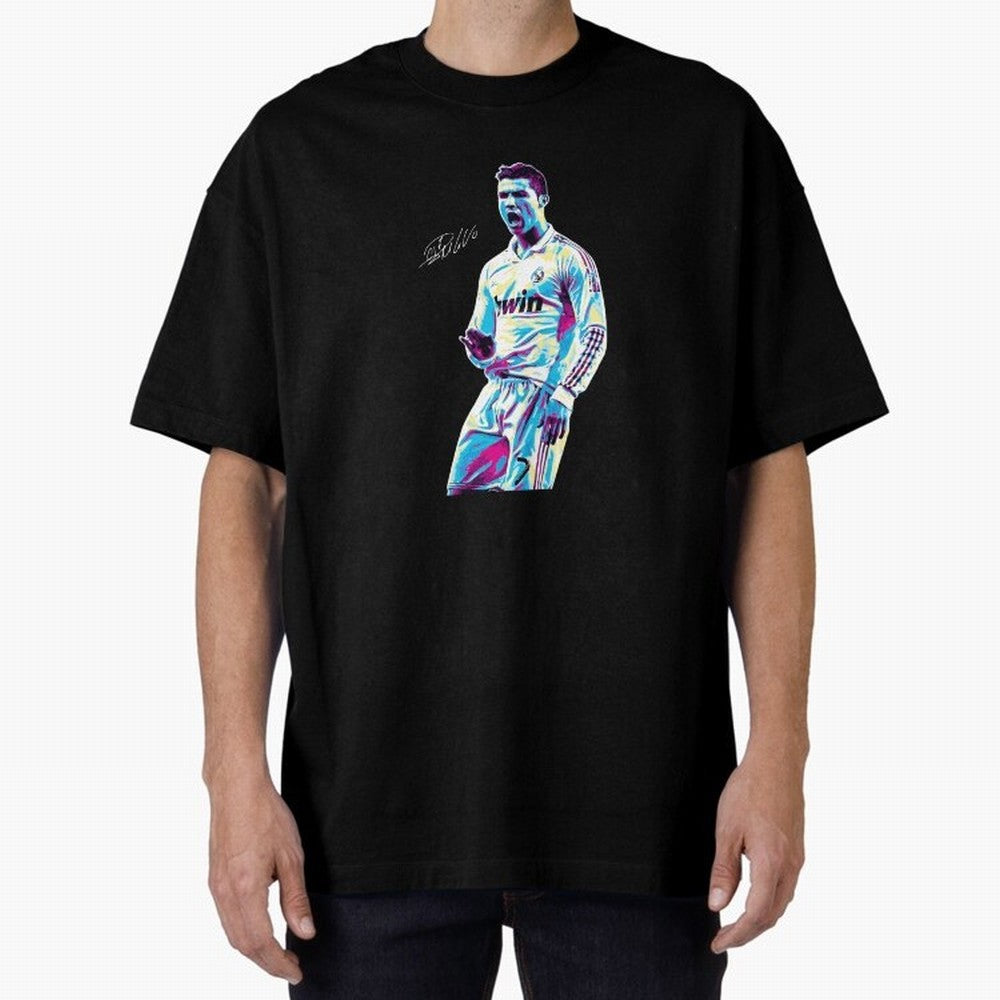 Cristiano Ronaldo Oversized T-Shirt Feel the FIFA World Cup 2026 Group Stage Journey through Mbappe Highlights, Portugal, Spain and Germany Pride, Stadium Chants, National Pride, Trophy Dreams and Unforgettable Football Memories; Perfect for Fans,