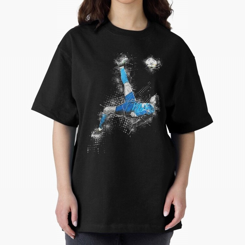 Cristiano Ronaldo Oversized T-Shirt Feel Match Day Hype around FIFA World Cup 2026 USA Canada Mexico, Messi, Argentina, France and Brazil, Football Festival Excitement, Trophy Ambitions, Country Rivalries and Star Player Buzz; Great for Watch