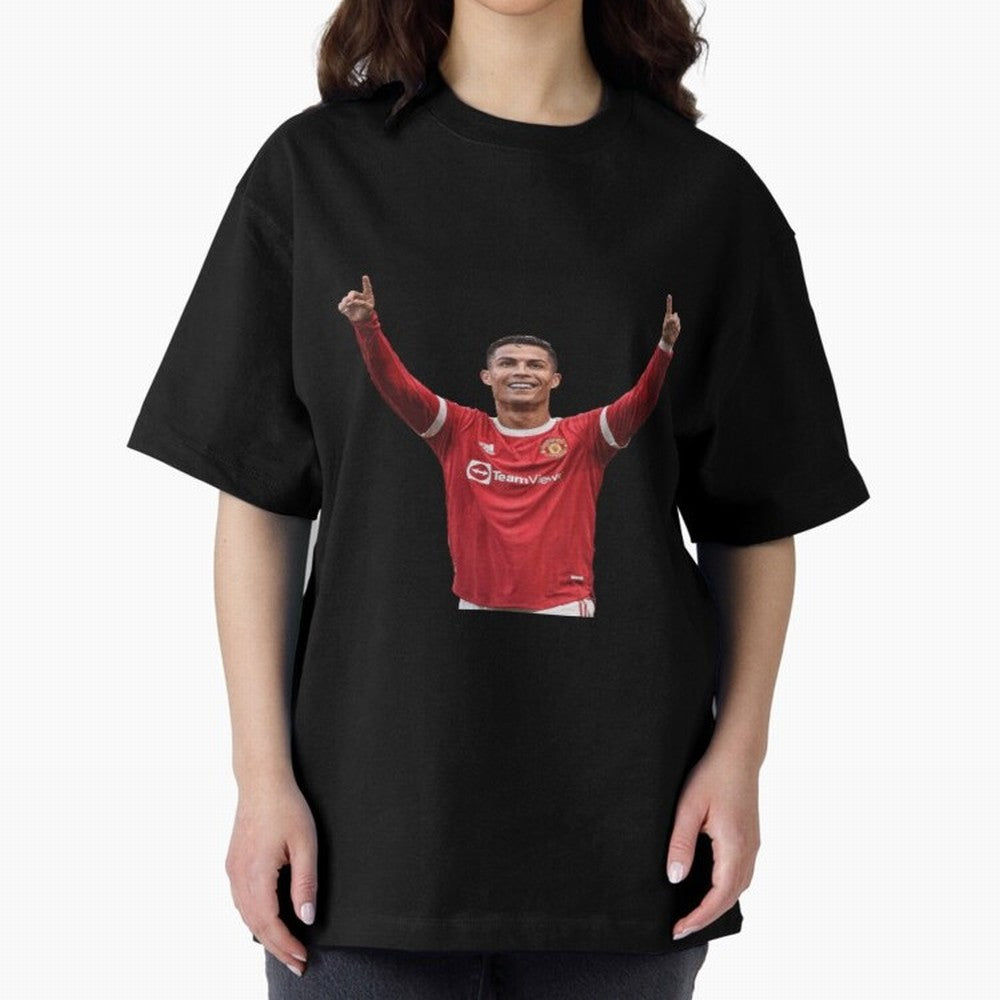 Crisitano Ronaldo Manchester United Oversized T-Shirt Keep the Legacy of the FIFA World Cup 2026 USA Canada Mexico Journey through Mbappe Highlights, Brazil Pride, Stadium Chants, National Pride, Trophy Dreams and Unforgettable Football Memories;