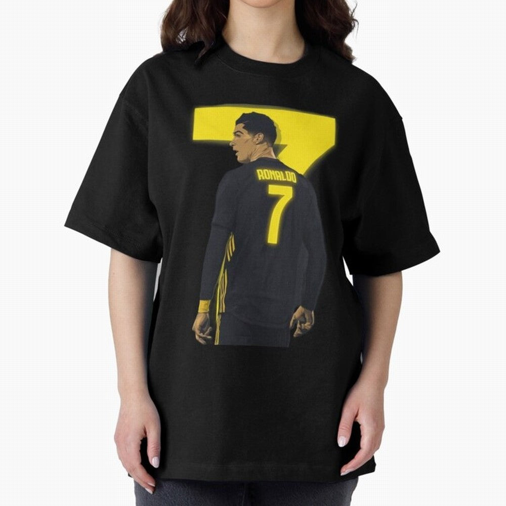 CR7 cristiano ronaldo logo Oversized T-Shirt Bring Stadium Energy to FIFA World Cup 2026 Spirit, Highlighting Argentina, CR7 and Messi, Game Day Rituals, Football Legends, Country Pride and the Road to the Final; Great for Supporters Who Love