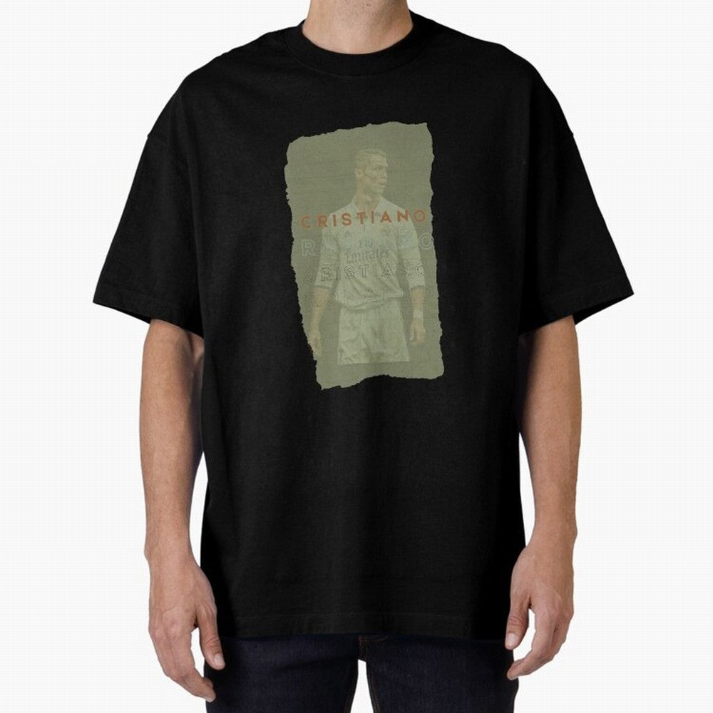 Classic Cristiano Ronaldo Oversized T-Shirt Bring Global Tournament Vibes to the FIFA World Cup 2026 Group Stage Journey through Messi, CR7 and Mbappe Highlights, England, France and Netherlands Pride, Championship Spirit, Famous Goals, Roaring
