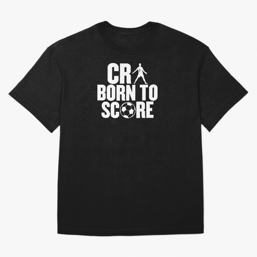 Cr7 Born To Score Oversized T-Shirt Join the Countdown to the FIFA World Cup 2026 Group Stage Journey through Haaland and Mbappe Highlights, Argentina, France and Brazil Pride, Championship Spirit, Famous Goals, Roaring Crowds and International