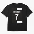 Ronaldo 7 Juventus 19-20 Retro Jersey Oversized T-Shirt Share the Excitement of FIFA World Cup 2026 USA Canada Mexico for Fans of Messi and Cristiano Ronaldo and Netherlands, Bringing Football Passion, Legendary Performances, Festival Vibes and