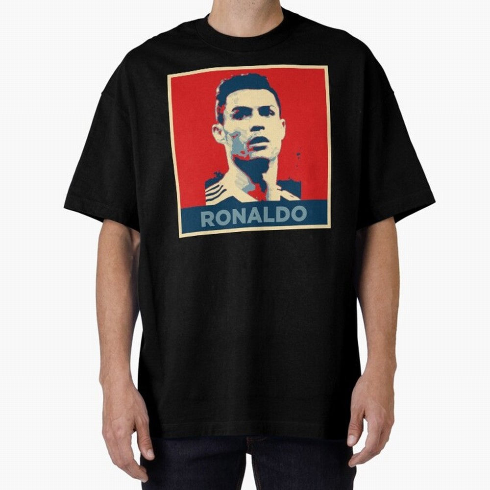 Cristiano Ronaldo Obama Style Oversized T-Shirt Represent Fans Who Live for FIFA World Cup 2026 Centered on Haaland and Mbappe, Argentina and Brazil Energy, Stadium Memories, Football Loyalty, International Chants and Championship Tradition; Made