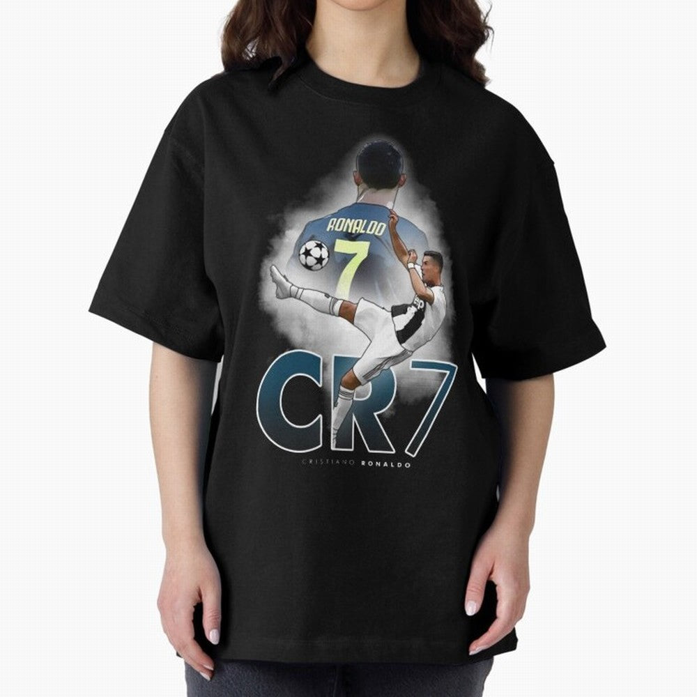 CR7 Oversized T-Shirt Celebrate Classic Football Spirit in FIFA World Cup 2026 for Fans of CR7 and England and Germany, Bringing Stadium Memories, Football Loyalty, International Chants and Championship Tradition; Made for Collectors Who Enjoy