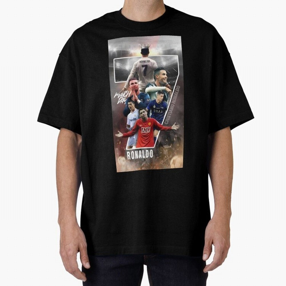 Cr7 wallpaper Oversized T-Shirt Turn Every Weekend Toward the FIFA World Cup 2026 USA Canada Mexico Journey through Haaland and Mbappe Highlights, Argentina and Brazil Pride, Soccer Culture, Superstar Moments, National Team Dreams and Competitive