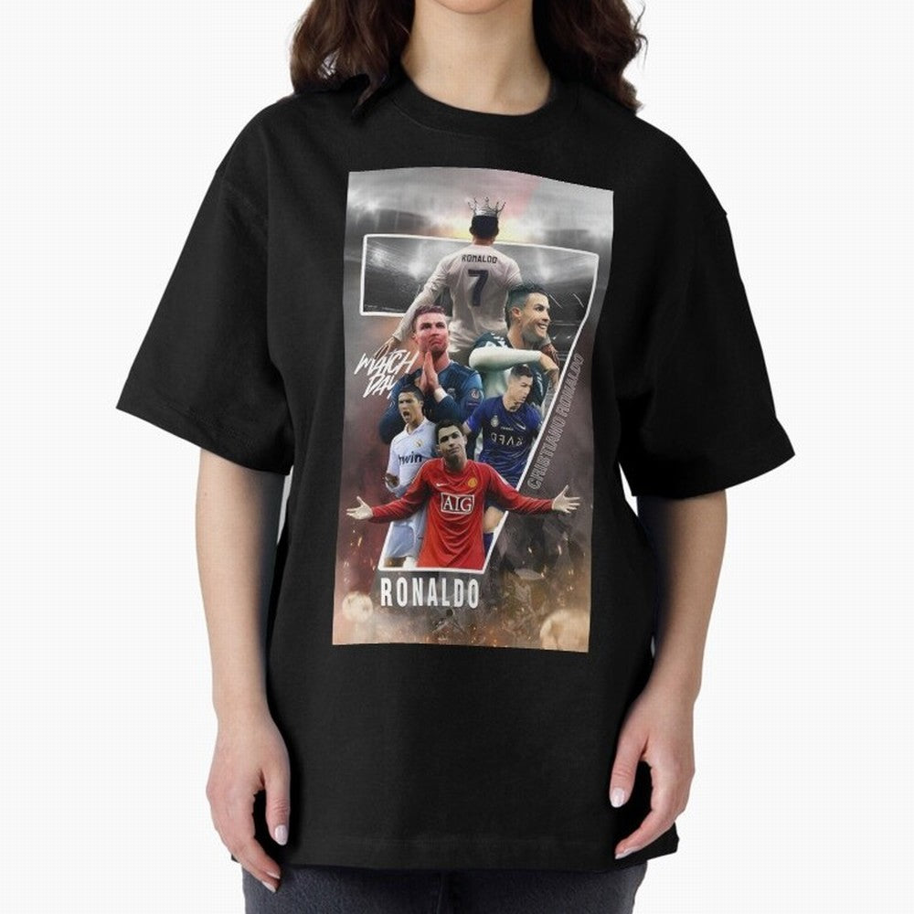 Cr7 wallpaper Oversized T-Shirt Turn Every Weekend Toward the FIFA World Cup 2026 USA Canada Mexico Journey through Haaland and Mbappe Highlights, Argentina and Brazil Pride, Soccer Culture, Superstar Moments, National Team Dreams and Competitive