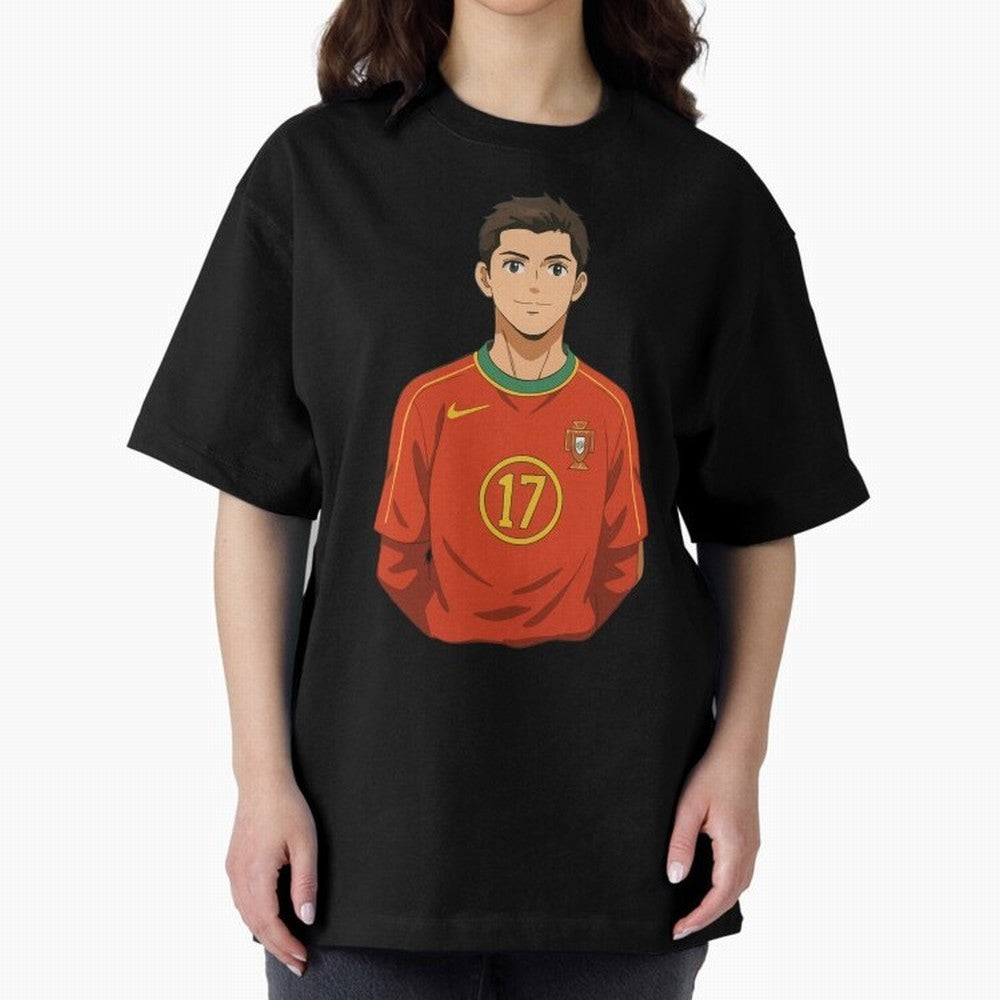 Ronaldo Oversized T-Shirt Treasure Match Day Hype around FIFA World Cup 2026, Haaland, England, France and Netherlands, Match Day Excitement, Supporter Culture, Golden Goals and Global Football Passion; Ideal for Passionate Fans Who Love Underdog