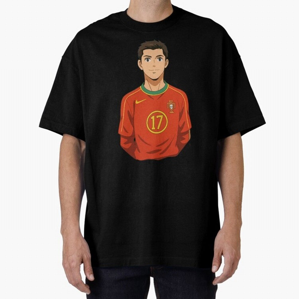 Ronaldo Oversized T-Shirt Treasure Match Day Hype around FIFA World Cup 2026, Haaland, England, France and Netherlands, Match Day Excitement, Supporter Culture, Golden Goals and Global Football Passion; Ideal for Passionate Fans Who Love Underdog