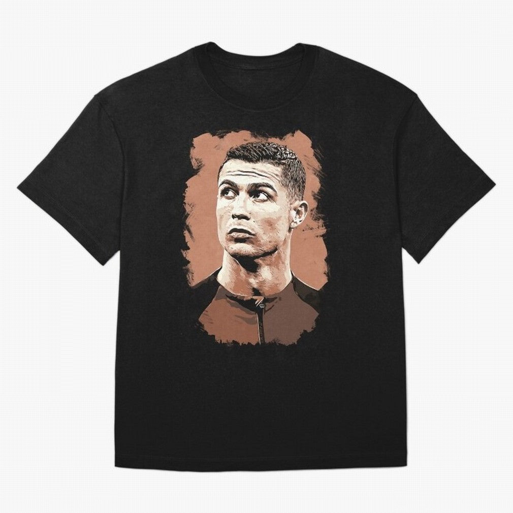 Cristiano Ronaldo Vexel Painting Oversized T-Shirt Support Your Favorite Stars during FIFA World Cup 2026 for Fans of CR7 and Messi and England, France and Netherlands, Bringing Soccer Culture, Superstar Moments, National Team Dreams and