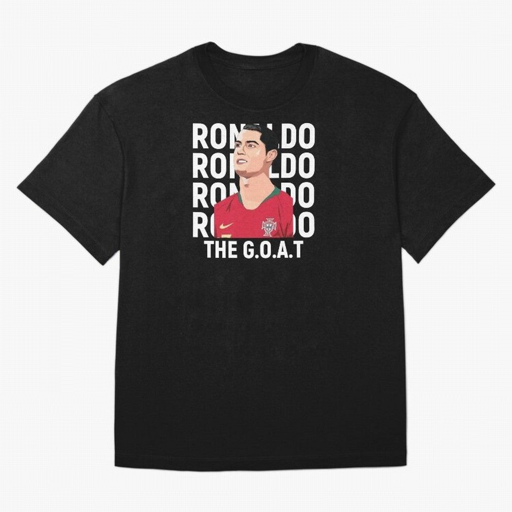 Ronaldo The Goat Oversized T-Shirt Relive Legendary Nights from FIFA World Cup 2026 for Fans of Cristiano Ronaldo, Haaland and CR7 and Spain and Netherlands, Bringing Vintage Soccer Flavor, Modern Football Stars, National Flags and Final Night