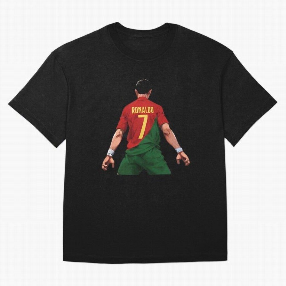 Cristiano Ronaldo Oversized T-Shirt Carry National Pride through FIFA World Cup 2026 Spirit, Inspired by England, Messi, Sports Nostalgia, International Competition, Famous Players and Unforgettable Victories; Perfect for Fans, Collectors, Family