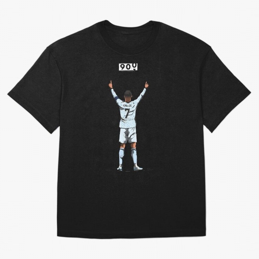 Ronaldo 900 Goals Celebration Iconic Football Design Oversized T-Shirt Make Your Look Match Global Football Passion for FIFA World Cup 2026 USA Canada Mexico, Inspired by Haaland and Mbappe, England and Germany, Global Supporter Spirit, Legendary