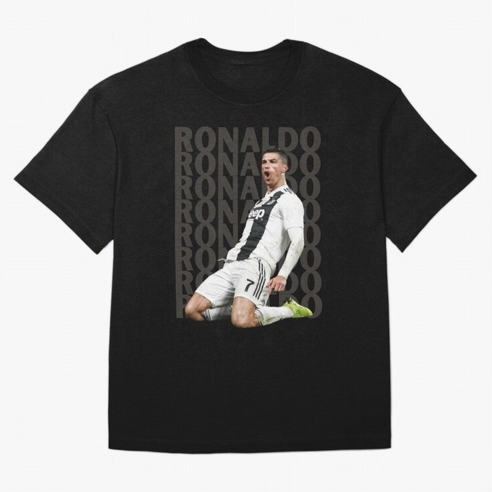 Cristiano Ronaldo | Portugal | Football | GOAT | Juventus Oversized T-Shirt Show Match Day Excitement for FIFA World Cup 2026 Group Stage for Fans of Messi and England and Germany, Bringing Global Supporter Spirit, Legendary Goals, National Colors