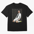 Cristiano Ronaldo | Portugal | Football | GOAT | Juventus Oversized T-Shirt Show Match Day Excitement for FIFA World Cup 2026 Group Stage for Fans of Messi and England and Germany, Bringing Global Supporter Spirit, Legendary Goals, National Colors