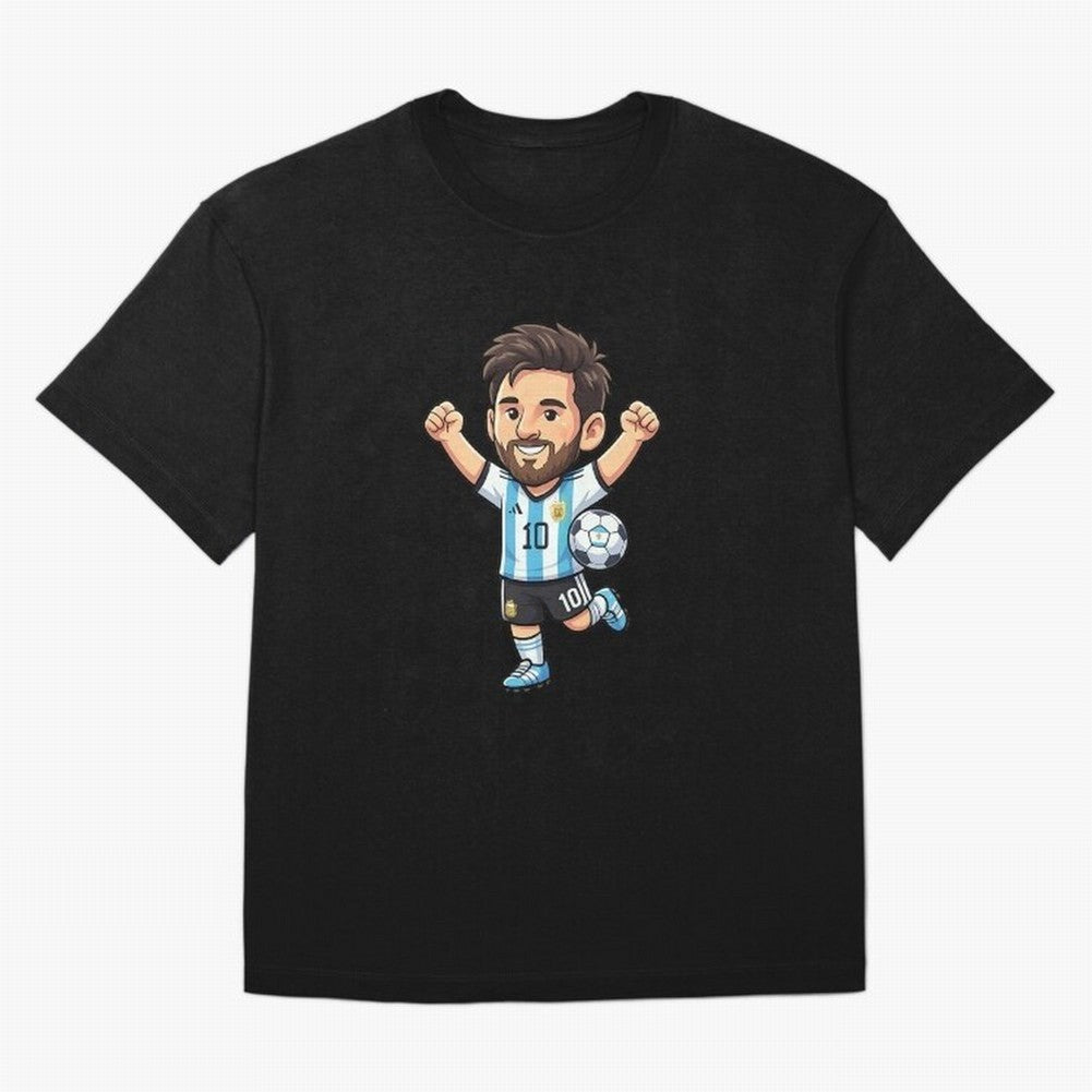 Cute Football Champion Cartoon Design Oversized T-Shirt Feel FIFA World Cup 2026 Made for Messi, Neymar and Mbappe, England and Germany Energy, Fan Favorite Moments, National Team Passion, Big Match Drama and Soccer History; Ideal for Passionate