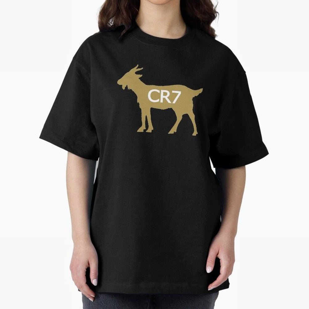CR7 GOAT Gold B Oversized T-Shirt Relive FIFA World Cup 2026 USA Canada Mexico Driven by CR7, Germany Energy, Goal Celebration Energy, Supporter Heritage, Football Icons and Worldwide Tournament Joy; Perfect for Supporters Who Want Bold Football