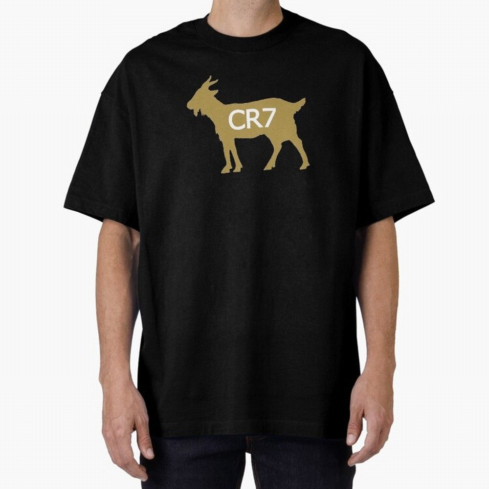 CR7 GOAT Gold B Oversized T-Shirt Relive FIFA World Cup 2026 USA Canada Mexico Driven by CR7, Germany Energy, Goal Celebration Energy, Supporter Heritage, Football Icons and Worldwide Tournament Joy; Perfect for Supporters Who Want Bold Football